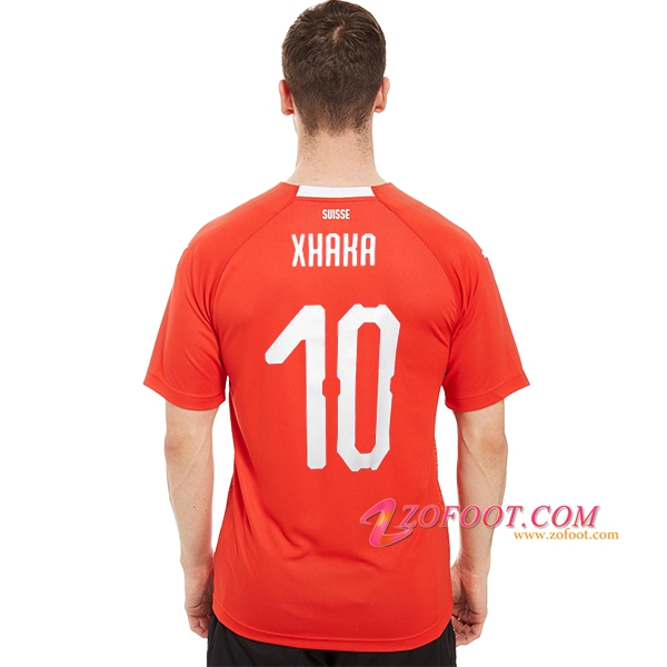 Maillot Equipe Foot de Suisse (XHAKA 10) 2018/2019 Domicile
