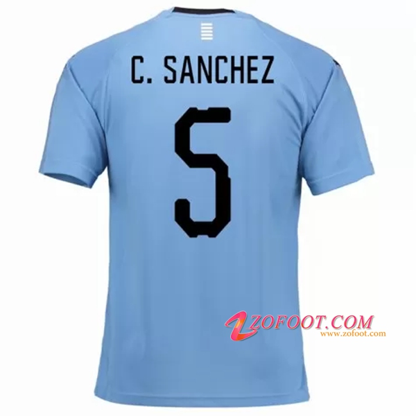 Maillot Equipe Foot de Uruguay (C.Sánchez 5) 2018/2019 Domicile