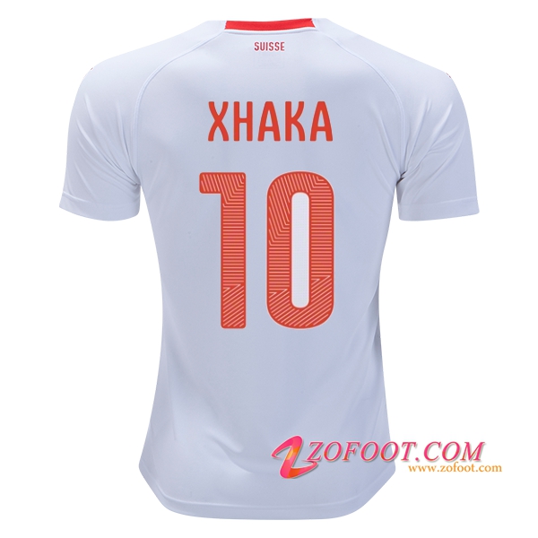 Maillot Equipe Foot de Suisse 2018/2019 (XHAKA 10) Exterieur