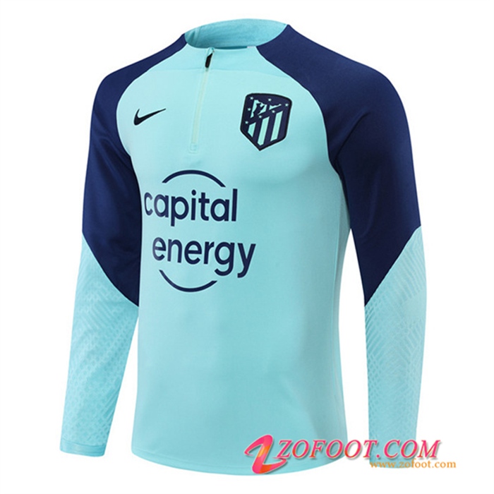 Sweatshirt Training Atletico Madrid Bleu Clair 2022/2023