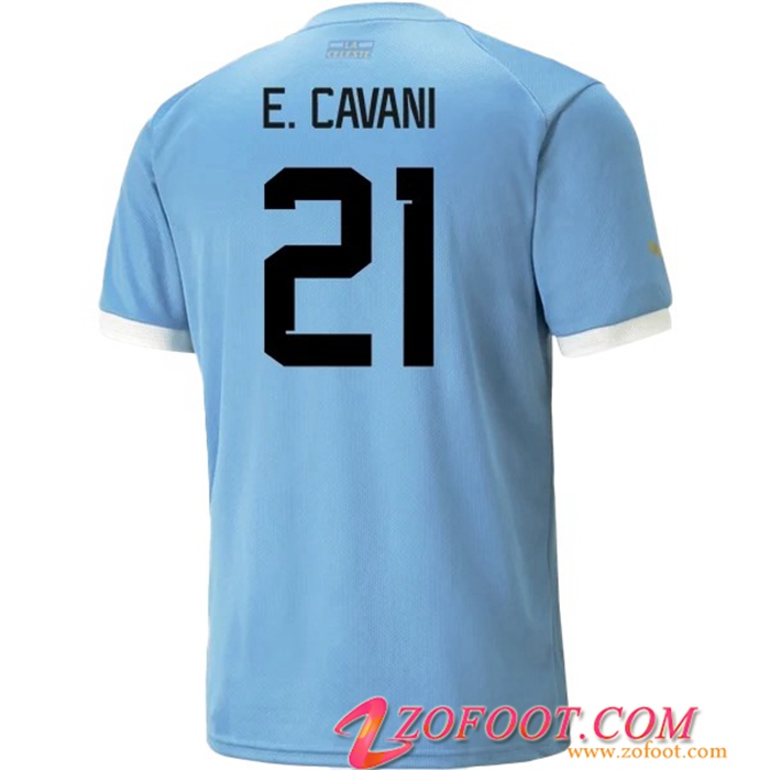 Maillot Equipe Foot Uruguay (E.CAVANI #21) 2022/2023 Domicile