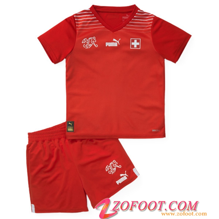 Nouveau Maillot de Foot Suisse Enfant Domicile 2022/2023