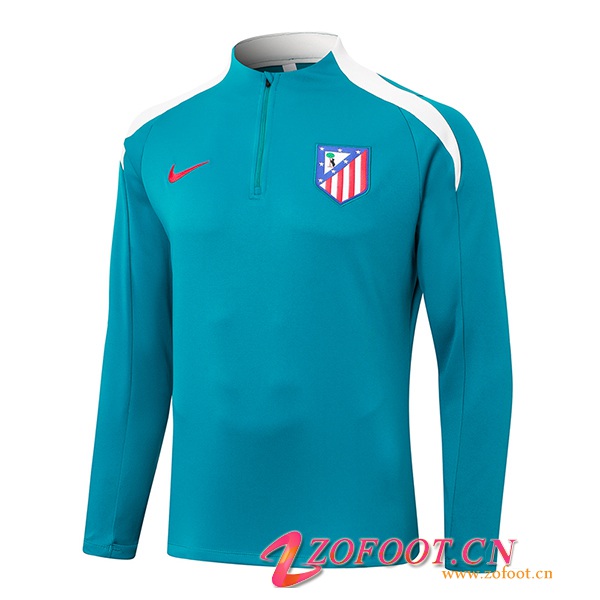 Sweatshirt Training Atletico Madrid Bleu/Blanc 2024/2025